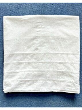 IKEA ALVINE STRÅ King Size Pillowcase 100% Cotton Bedding Tucked Border White